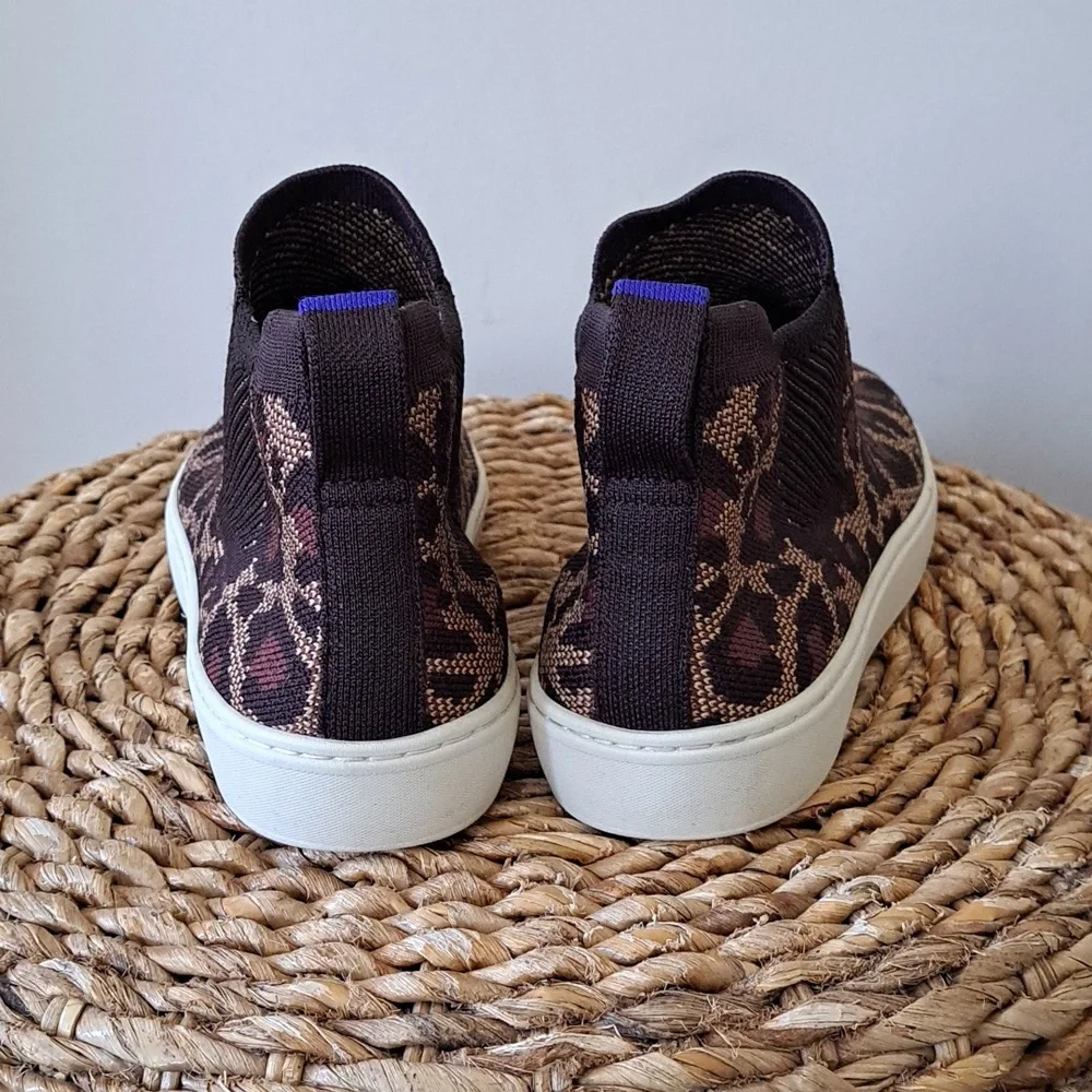 Rothy's‎ Womens Cheetah Print Stretch Pull On Chelsea Sneakers EU39/US8.5